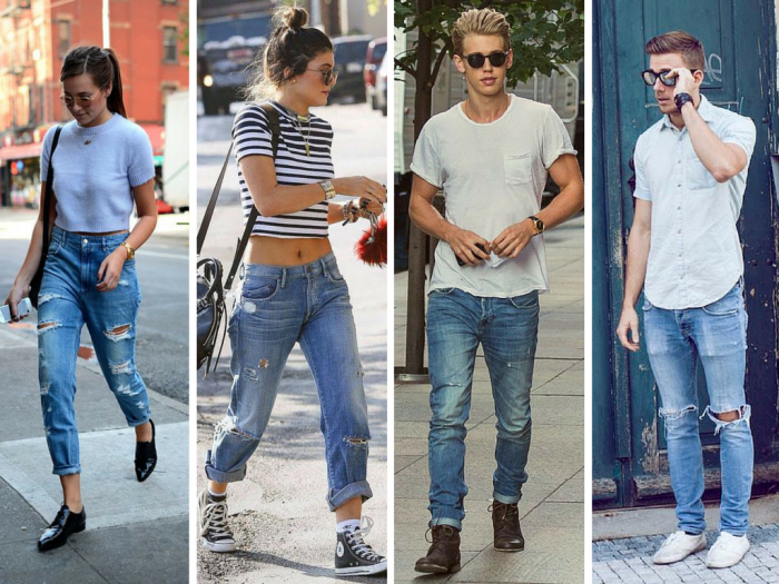 calça jeans moda