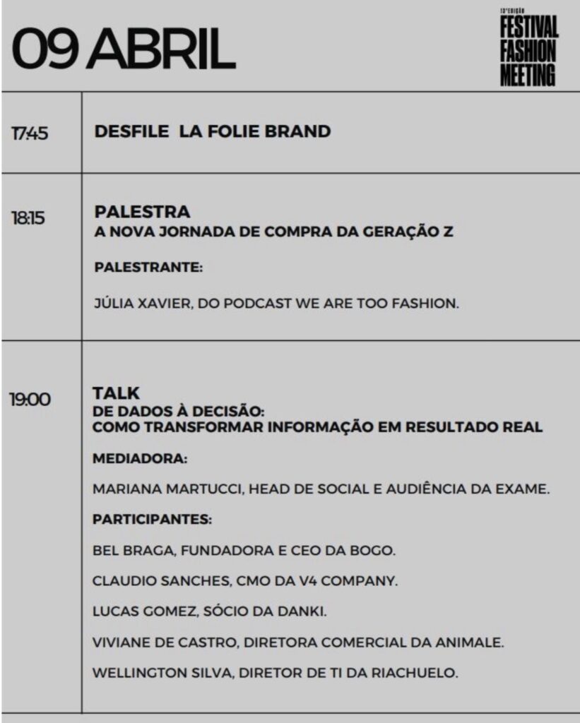 Fashion meeting | eventos de moda | desfiles | talks | palestras | eventos em Sao Paulo | palestra de moda | talks | fashion talks