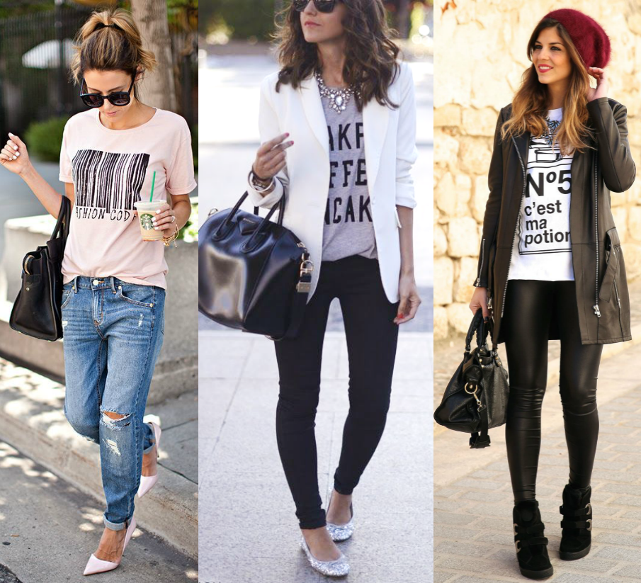 moda | dicas de moda | t-shirts | camisetas | camiseta | 10 looks com camiseta básica | 10 looks diferentes com t-shirt | como montar look chique com t-shirt