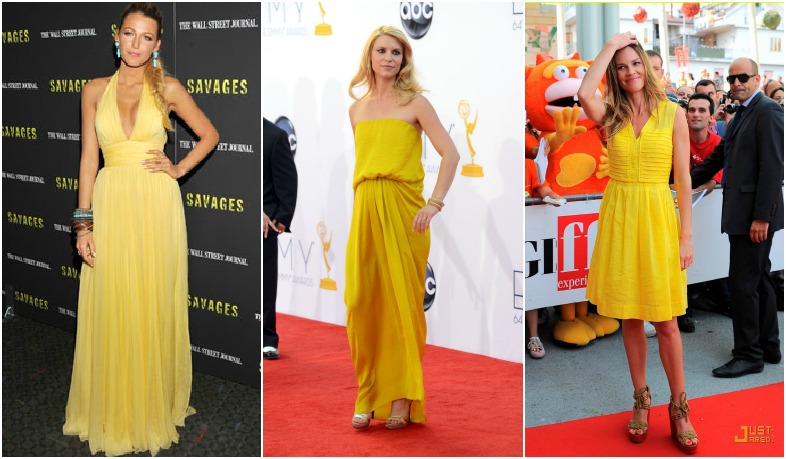 moda, looks para festas, amarelo, looks em amarelo, look das celebridades, estilo, verão 2013, amarelo para o verão