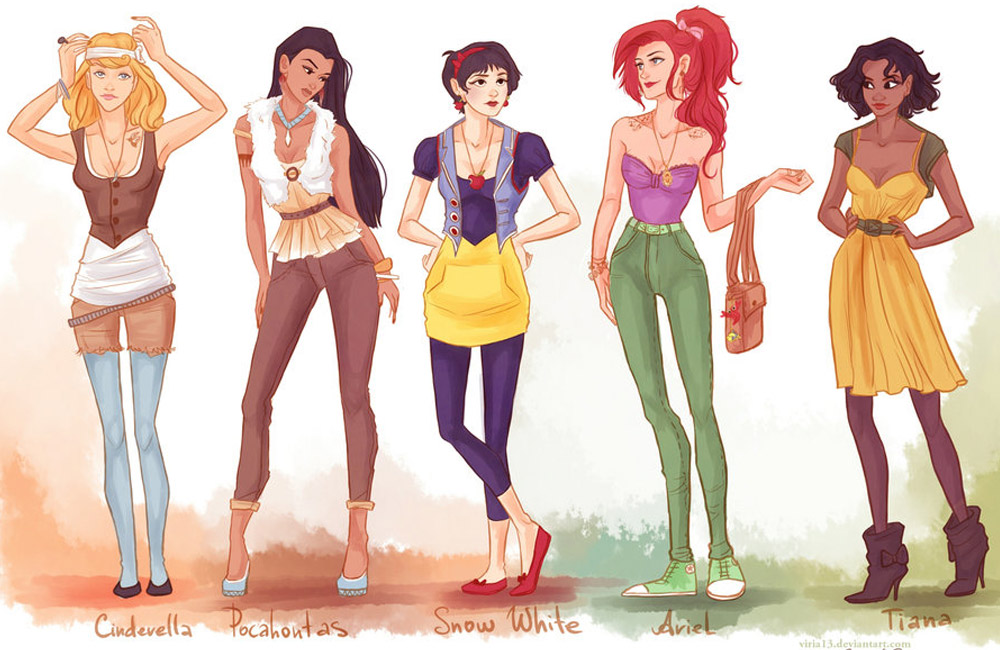 desenhos | moda  | princesas da Disney | Pocahontas | Cinderela | Snow White | Branca de Neve | Ariel | A Pequena Sereia