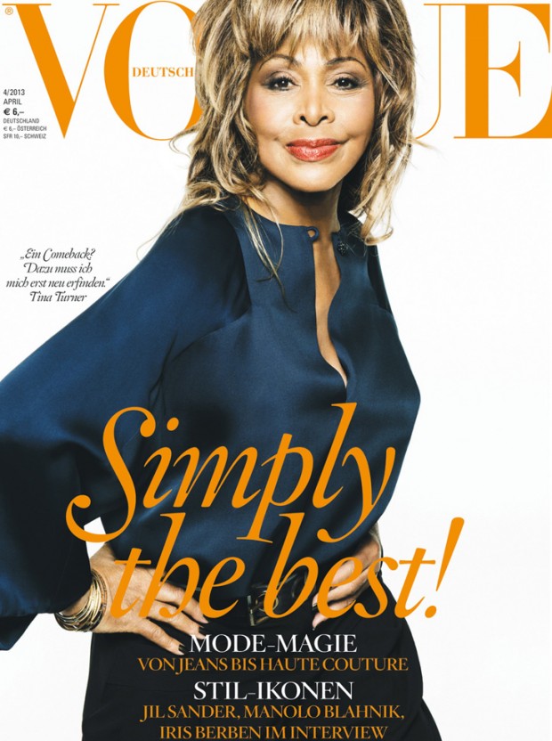 moda | revistas | Vogue | Vogue USA | Vogue América | capas da Vogue | capas de revistas | Tina Turner | cantora Tina Turner é a mulher mais velha a ser capa da Vogue com 73 anos | Tina Turner tem 73 anos | Tina Turner, aos 73 anos, é a pessoa de idade ma