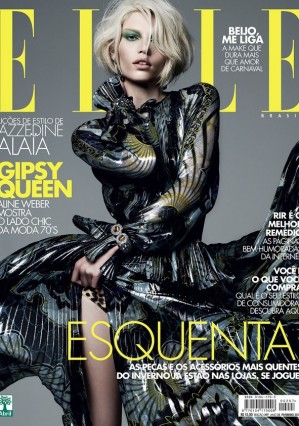 moda | revistas | Elle | Elle Brasil | Aline Weber | top model | modelos brasileiras | tops | loiras | Elle de fevereiro de 2013 | capa da Elle de fevereiro de 2013 | top Aline Weber