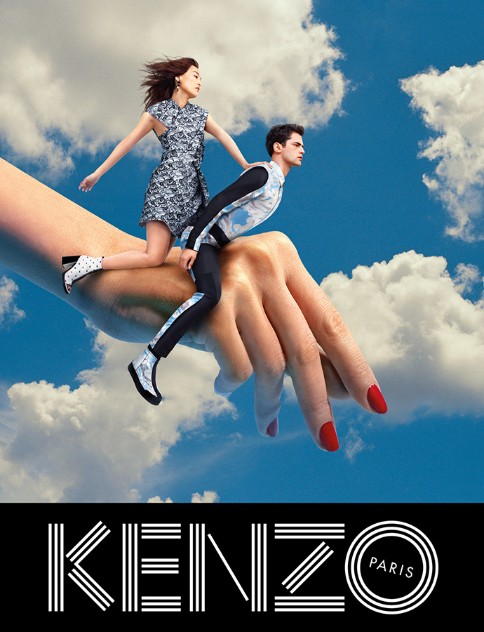 blog de moda | moda | sobre moda | roupas | campanhas | marcas internacionais | Kenzo | surrealismo | inverno 2013 | inverno Kenzo | campanha Kenzo | fotos criativas | imagens criativas
