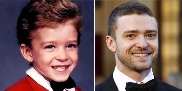 Dia das Crianças, Mês das Crianças, celebridades em fotos de criança, Justin Timberlake