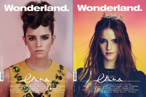 blog de moda | moda | revistas de moda | Wonderland | famosas e moda | Emma Watson | capas de revistas | maquiagem | inspiração de make | penteados | inspiração de penteados