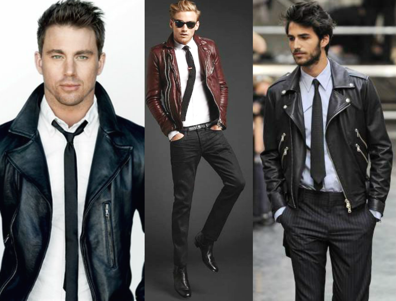 moda | moda masculina | moda masculina 2015 | jaquetas masculinas | jaqueta de couro com gravata | jaqueta de couro | jaqueta perfecto masculina