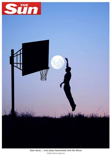 fotos, fotografia, Adrian Limani, arte em foto, jogo de basquete com a Lua