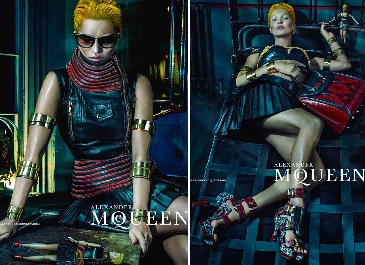 blog de moda | moda | acessórios | moda 2014 | campanhas | Kate Moss para Alexander McQueen | grifes internacionais | Alexander McQueen verão 2014