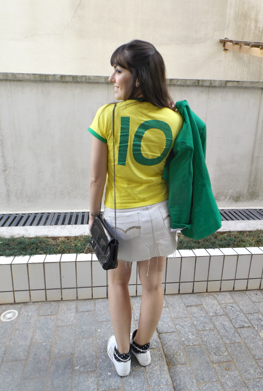 moda | look do dia | look para o dia | look sporty | look para a Copa | look para torcer pelo Brasil | look verde e amarelo | o que usar em dia de jogo do Brasil