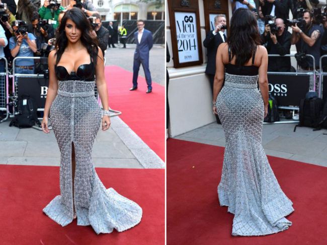 moda | looks das famosas | GQ Men of the Year Awards 2014 | Kim Kardashian | Lara Stone | Cara Delevingne | red carpet | red carpet looks