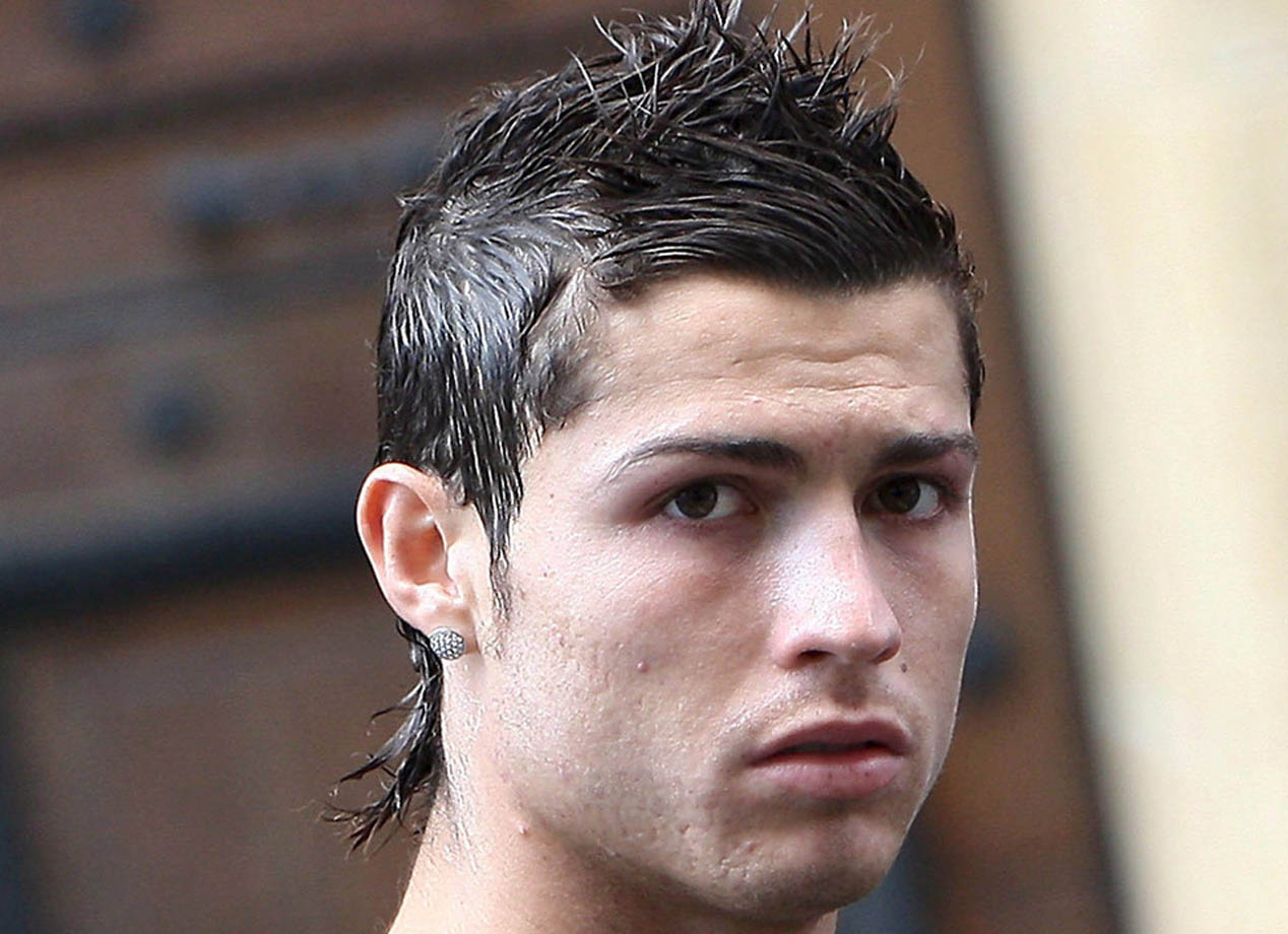 beleza | beleza para homens | metrossexualismo | penteados masculinos | Cristiano Ronaldo | os 8 piores penteados usados por Cristiano Ronaldo