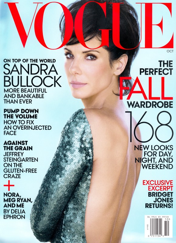blog de moda | moda | revistas de moda | Vogue | Vogue US | Vogue América | famosas na capa da Vogue | capas da Vogue | Sandra Bullock | cabelos curtos