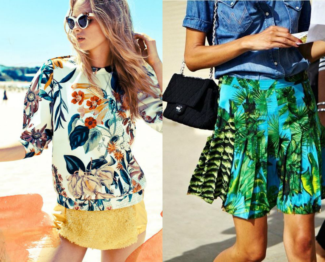moda | moda verão 2015 | tendências verão | estampas | estampa tropical | folhagens | listras | dicas de moda para o verão | consultoria de moda
