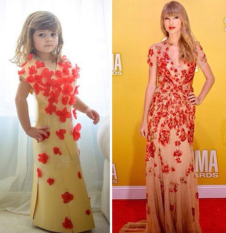 moda | curiosidades | designer | moda 2014 | menina de 4 anos é designer prodígio | garota de 4 anos produz vestidos de papel ao lado da mãe | moda e novidades | vestidos de papel | looks das famosas